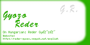 gyozo reder business card